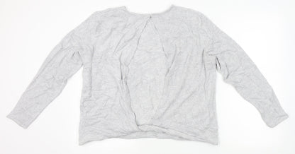Womens UK Size L NEXT Grey Basic T-Shirt