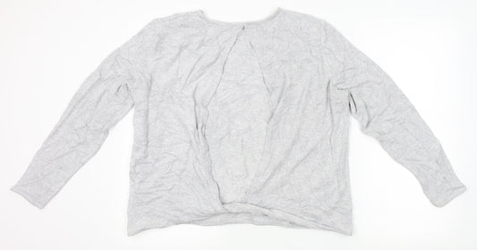 Womens UK Size L NEXT Grey Basic T-Shirt