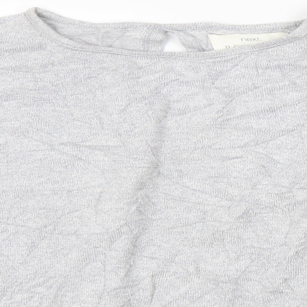Womens UK Size L NEXT Grey Basic T-Shirt