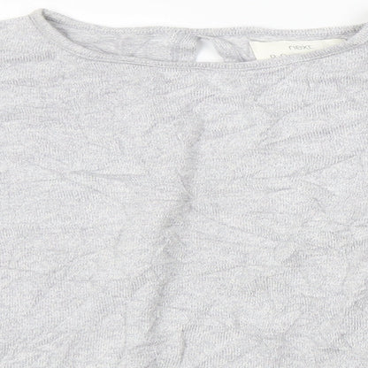 Womens UK Size L NEXT Grey Basic T-Shirt
