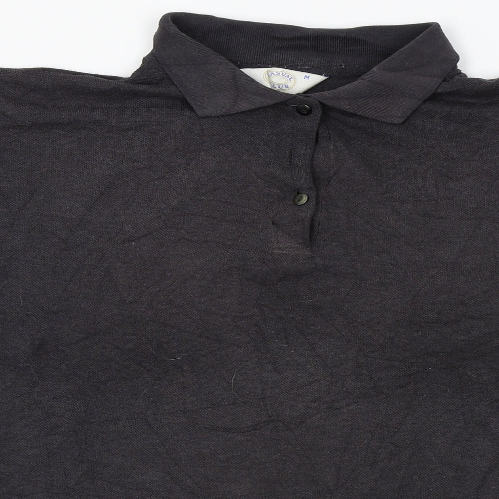 Casual Club Mens Grey    Polo Size M