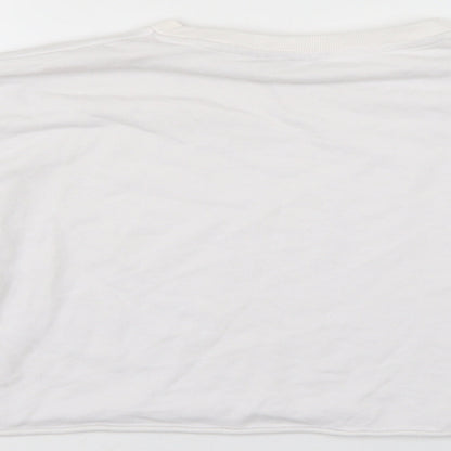Womens UK Size 14 Friends White Pullover Sweatshirt