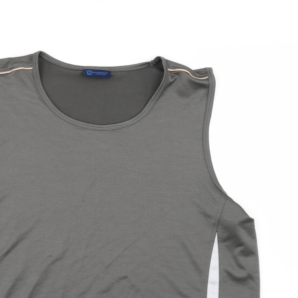 Movement Session Mens Grey   Basic T-Shirt