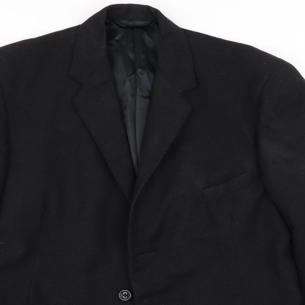 Mens UK Size  Hepworths Regular Black Suit Jacket