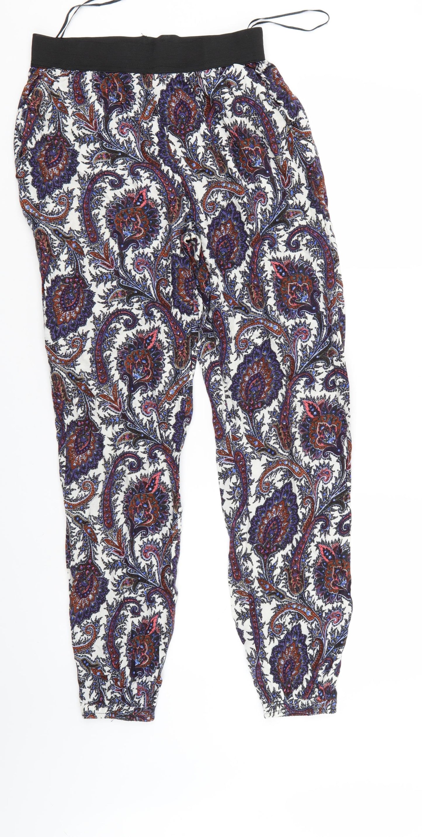 Womens UK Size 10 Select Regular Fit  Multicoloured Trousers