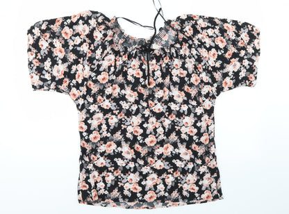 Womens UK Size 12 Select Multicoloured Basic Blouse