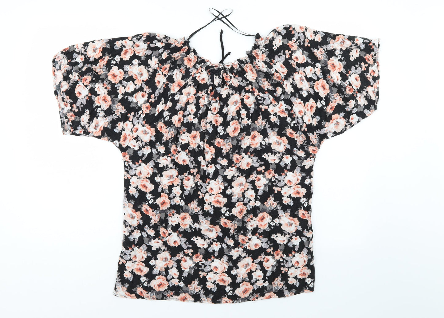 Womens UK Size 12 Select Multicoloured Basic Blouse