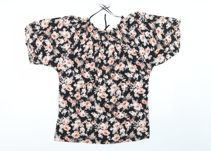 Womens UK Size 12 Select Multicoloured Basic Blouse
