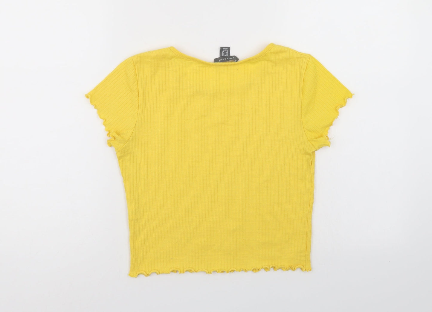 Primark Womens Yellow   Basic T-Shirt Size 10