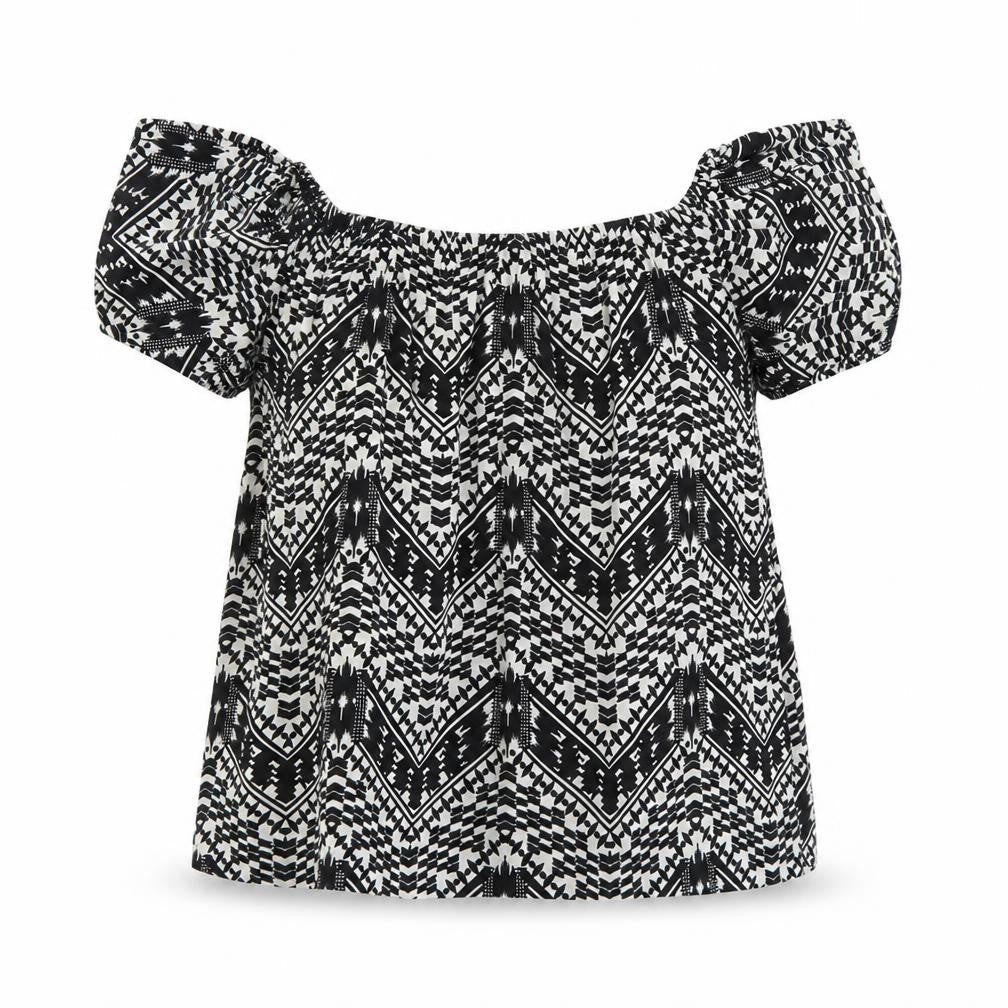 Womens UK Size 10 Primark Black Basic Blouse
