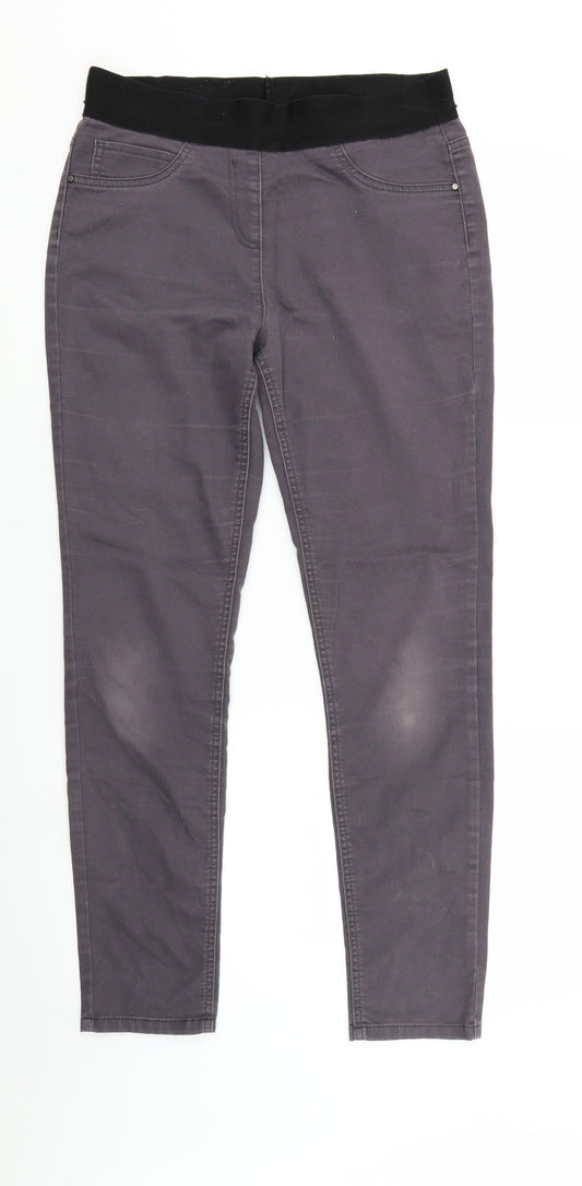 George Womens Purple  Denim Jegging Jeans Size 12 L29 in