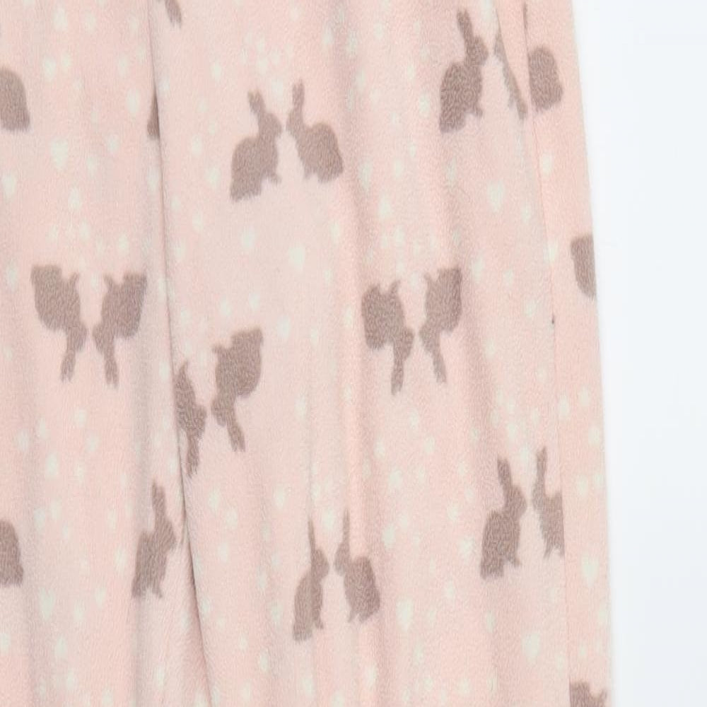 George Womens Pink Animal Print   Lounge Pants Size 8