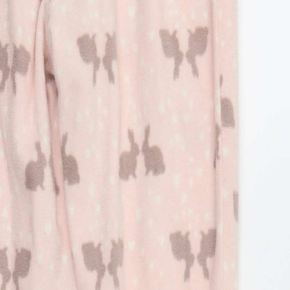 George Womens Pink Animal Print   Lounge Pants Size 8