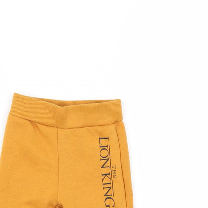 Disney Girls Gold   Sweatpants Trousers Size 6-7 Years