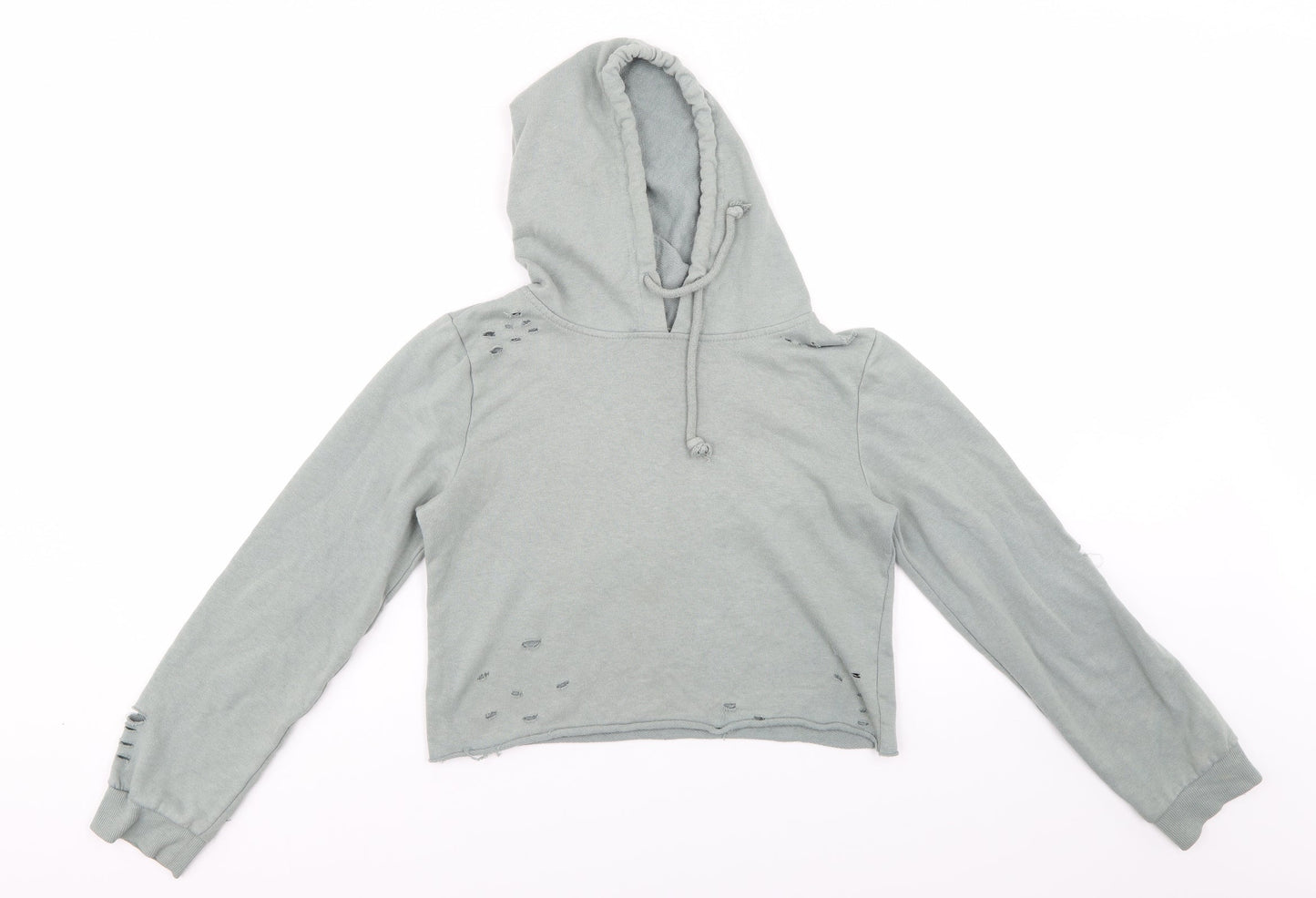 Atmosphere Womens Green   Pullover Hoodie Size 6  - distressed