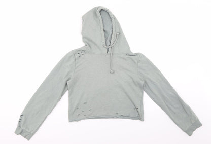 Atmosphere Womens Green   Pullover Hoodie Size 6  - distressed