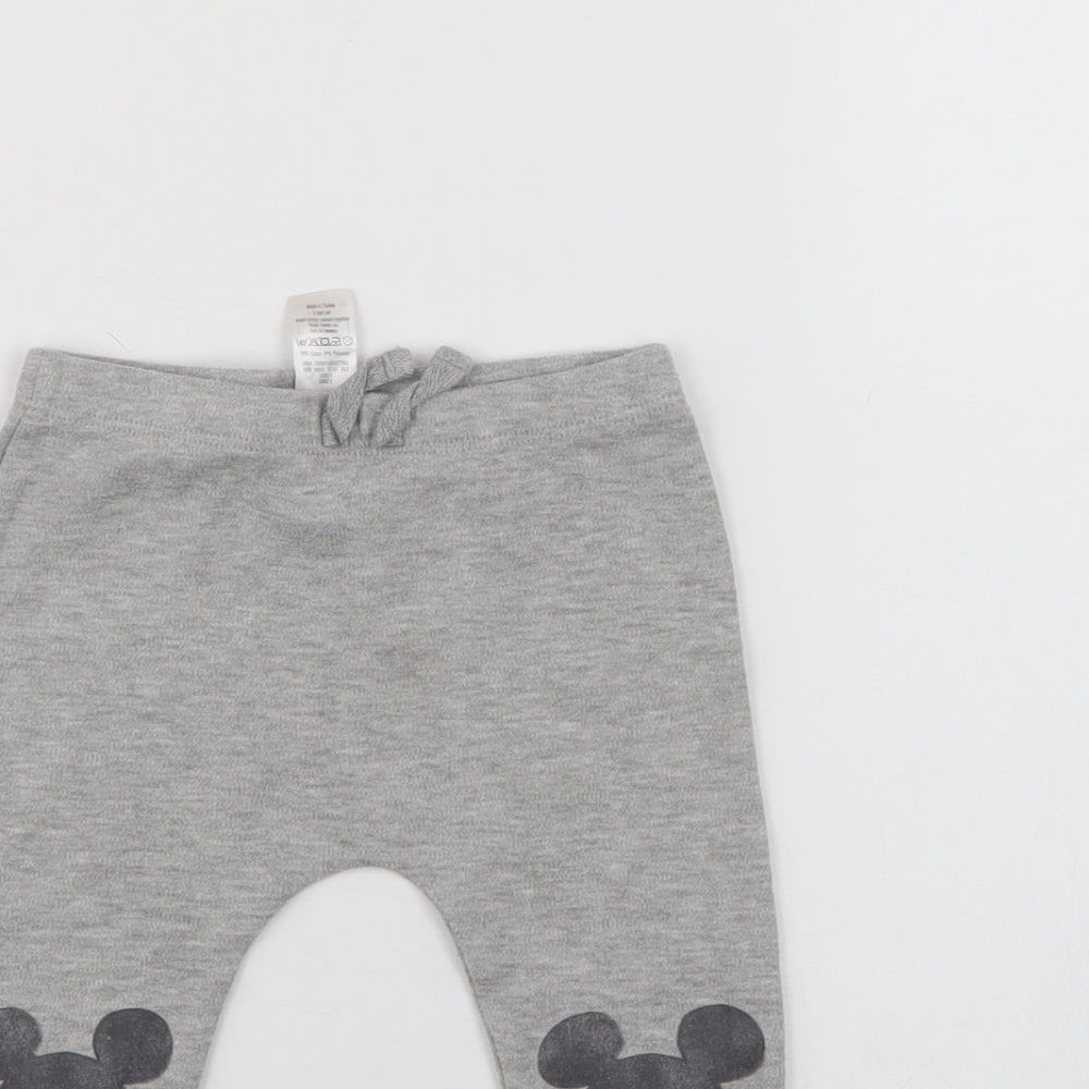 George Girls Grey   Track Pants Trousers Size 9-12 Months