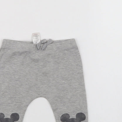George Girls Grey   Track Pants Trousers Size 9-12 Months