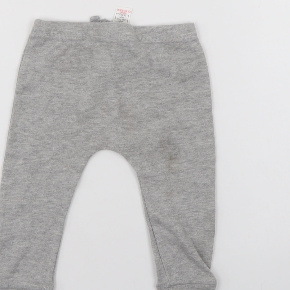 George Girls Grey   Track Pants Trousers Size 9-12 Months