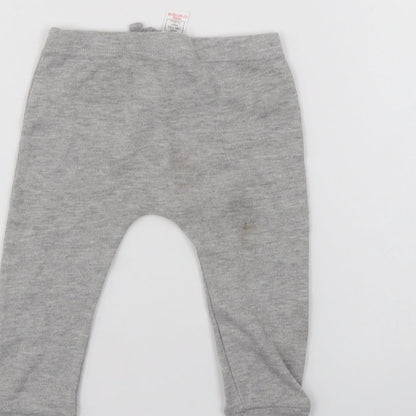 George Girls Grey   Track Pants Trousers Size 9-12 Months