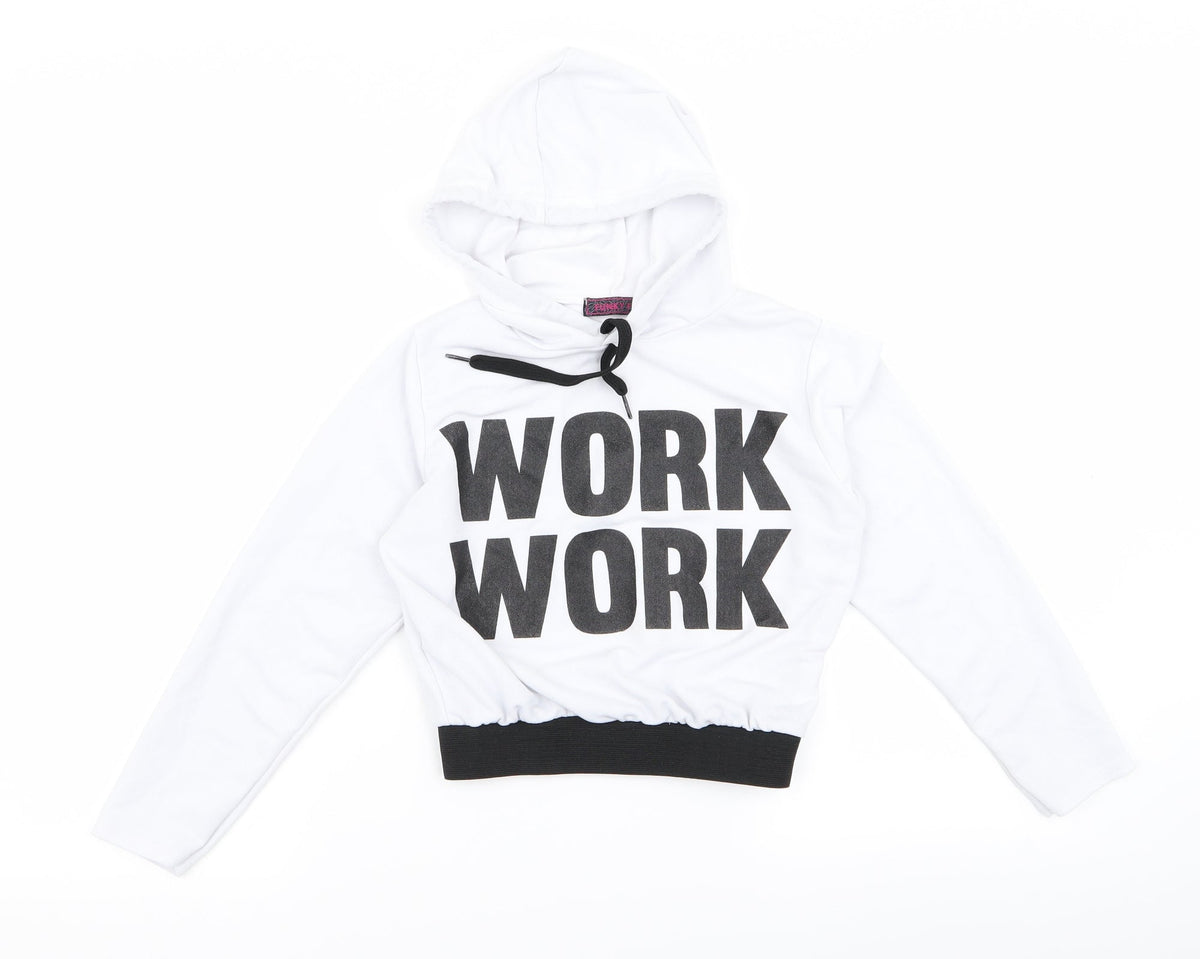 Womens Grey   Pullover Hoodie Size S
