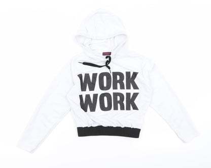 Womens Grey   Pullover Hoodie Size S