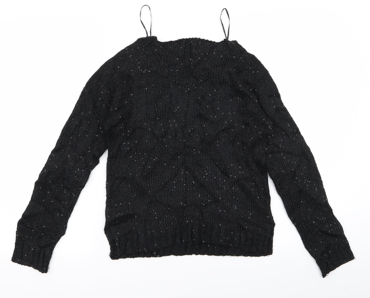New Look Womens Black   Pullover Jumper Size 8