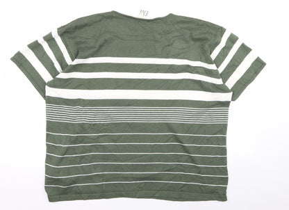 Womens UK Size  ELVI Green Basic T-Shirt