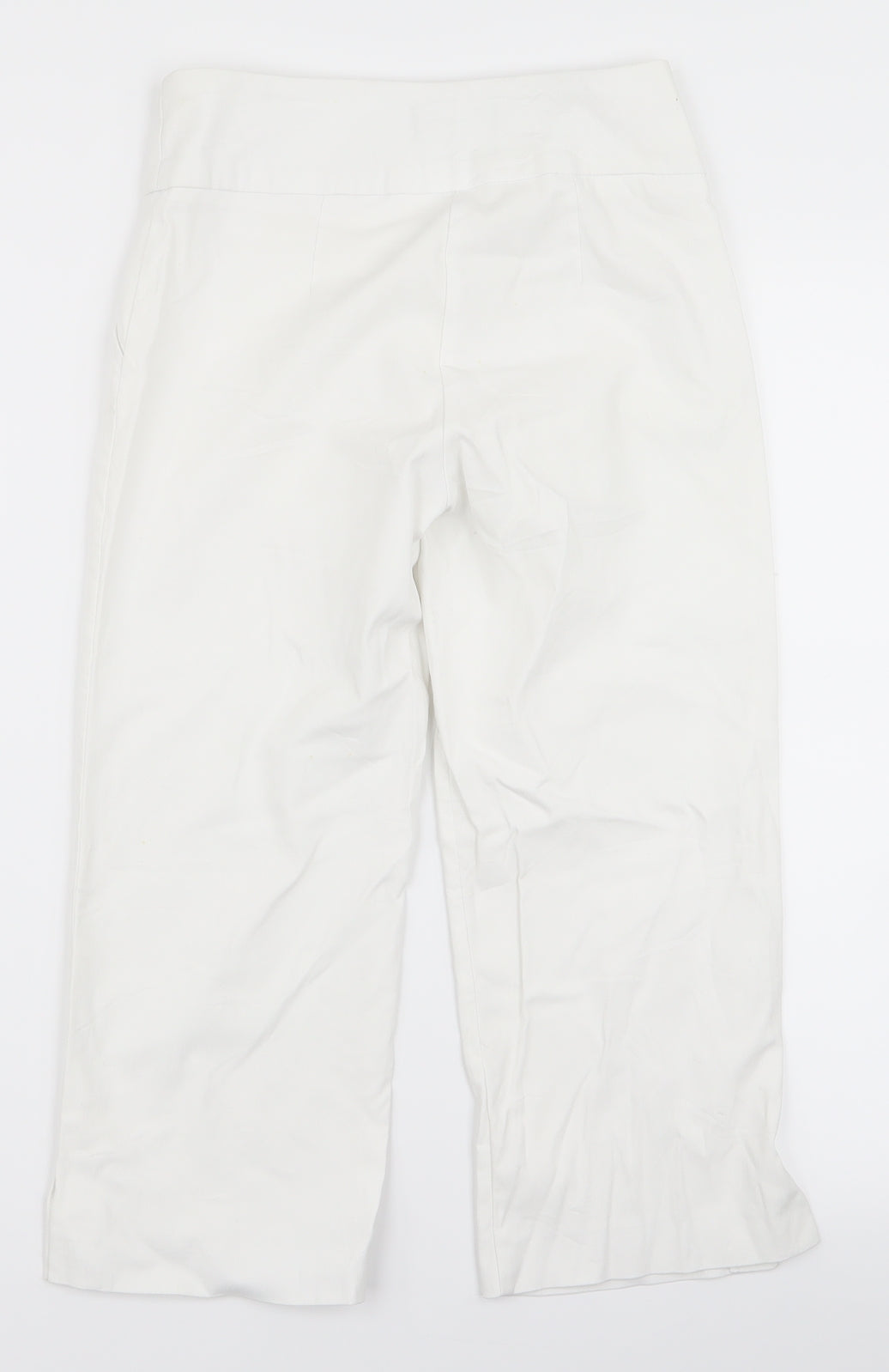 Womens UK Size 8 Papaya Regular Fit  White Trousers