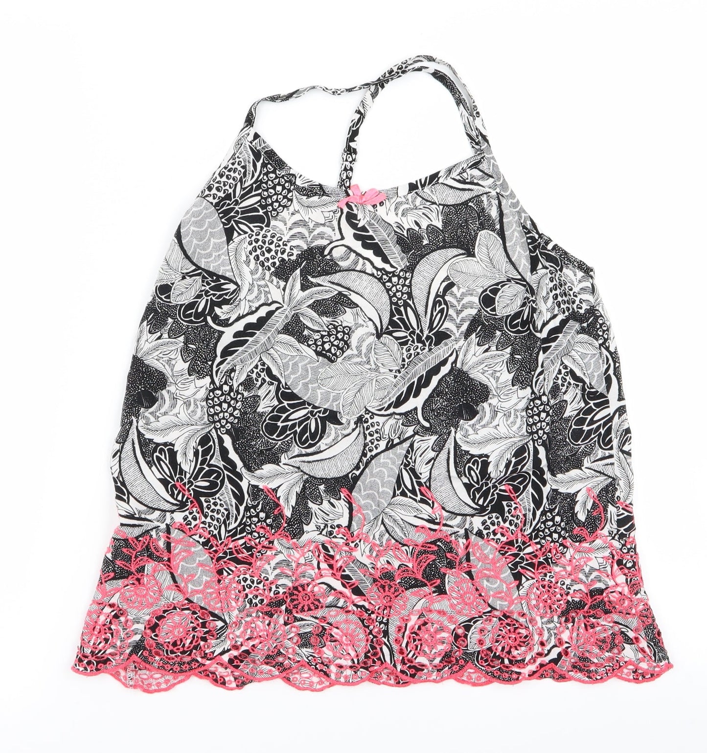 TU Womens Pink Floral  Basic Blouse Size 10