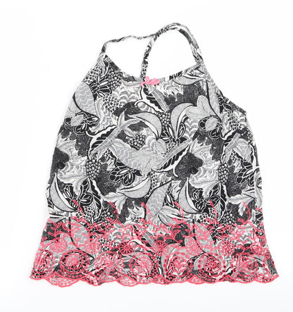 TU Womens Pink Floral  Basic Blouse Size 10