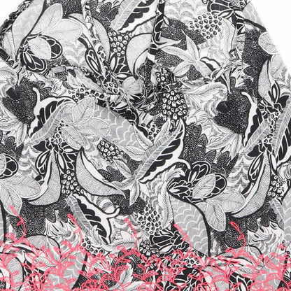 TU Womens Pink Floral  Basic Blouse Size 10