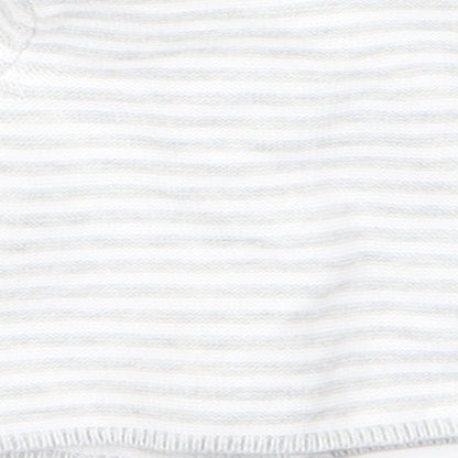 m&s Baby Grey Striped  Pullover Jumper Size 0-3 Months