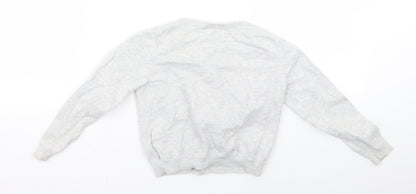 H&M Girls Grey  Rayon Pullover Jumper Size 2 Years