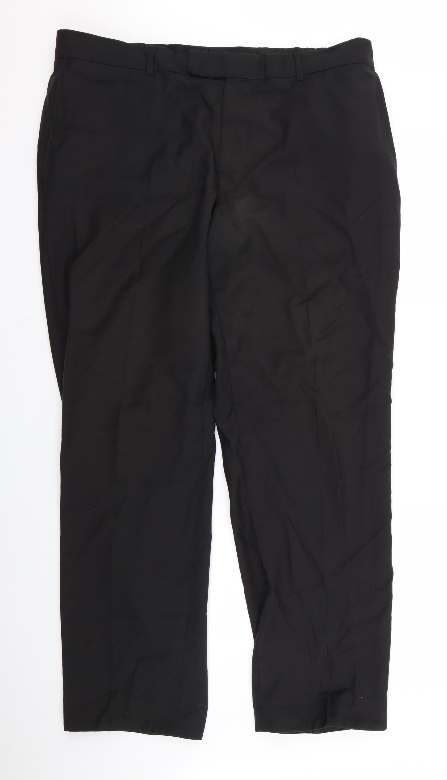Womens UK Size 36 Preworn Regular Fit  Black Trousers