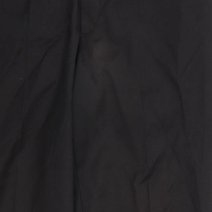 Womens UK Size 36 Preworn Regular Fit  Black Trousers