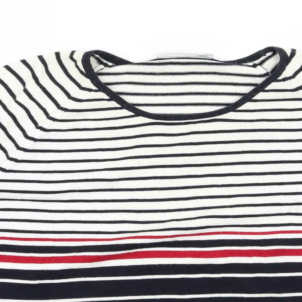 Country Casuals Womens Blue Striped  Pullover Jumper Size L