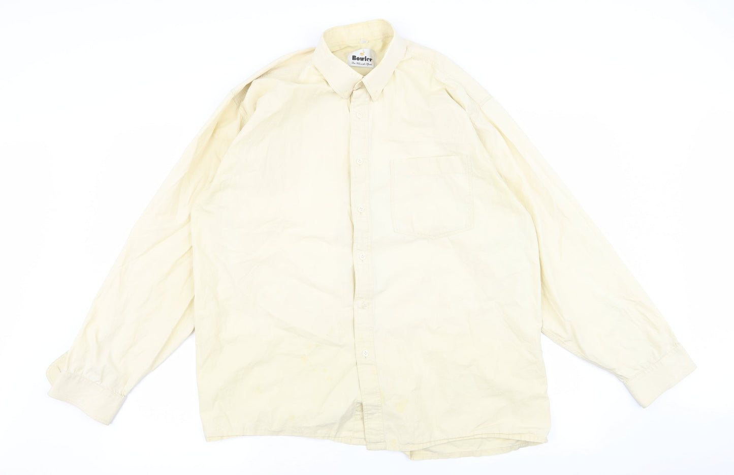 bowler Womens Beige   Basic Button-Up Size 40