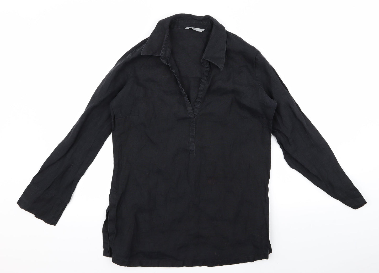 Womens UK Size M m&s Black Basic Blouse