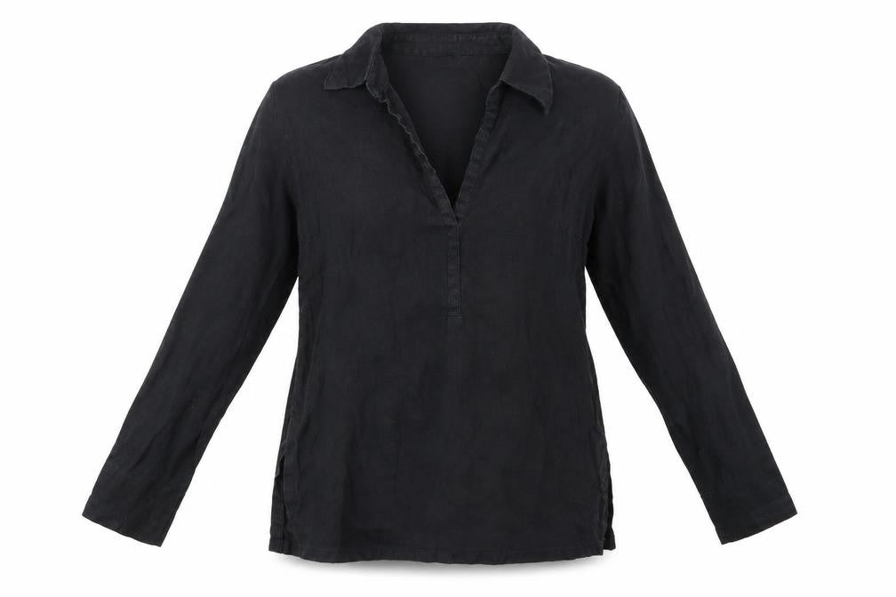 Womens UK Size M m&s Black Basic Blouse