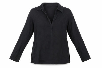 Womens UK Size M m&s Black Basic Blouse