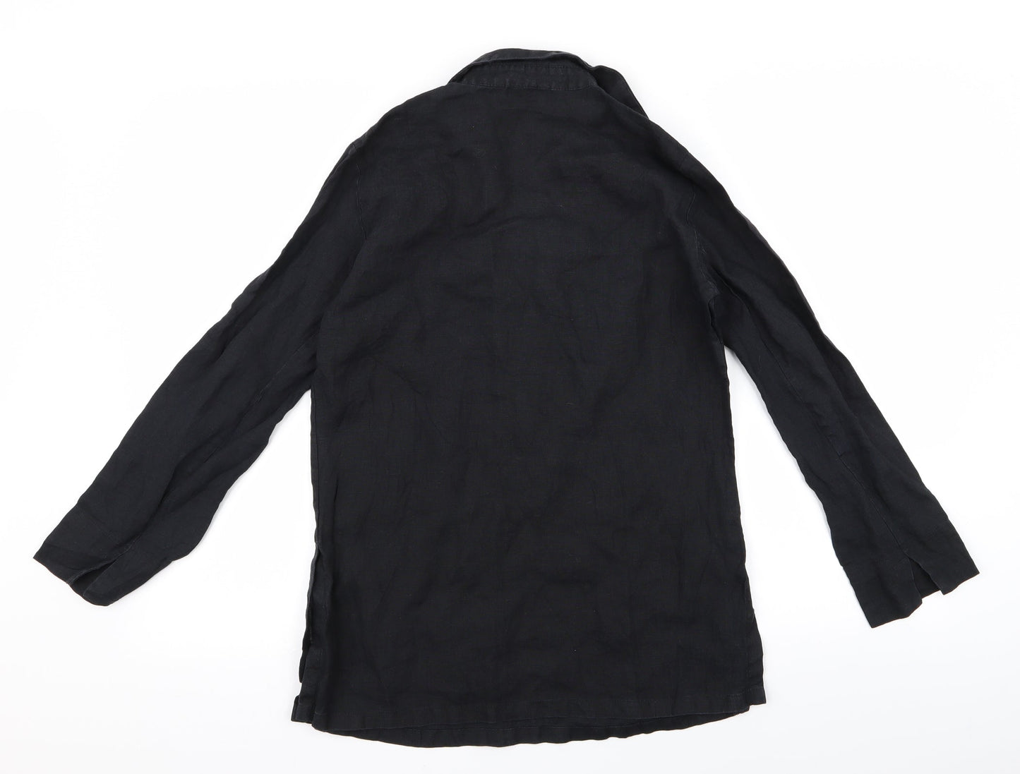 Womens UK Size M m&s Black Basic Blouse