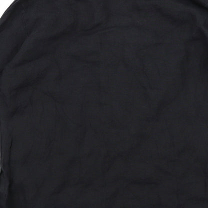 Womens UK Size M m&s Black Basic Blouse