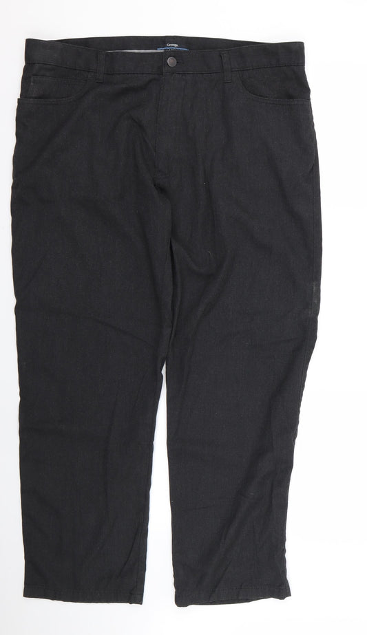 George Womens Black   Trousers  Size 40 L27 in