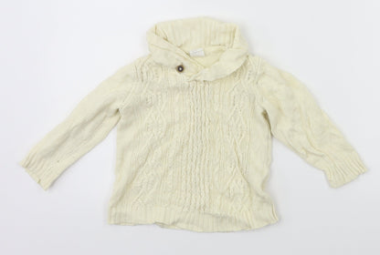 H&M  White Animal Print  Pullover Jumper Size 12-18 Months