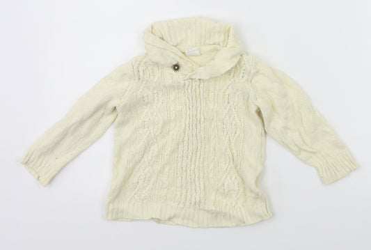 H&M  White Animal Print  Pullover Jumper Size 12-18 Months