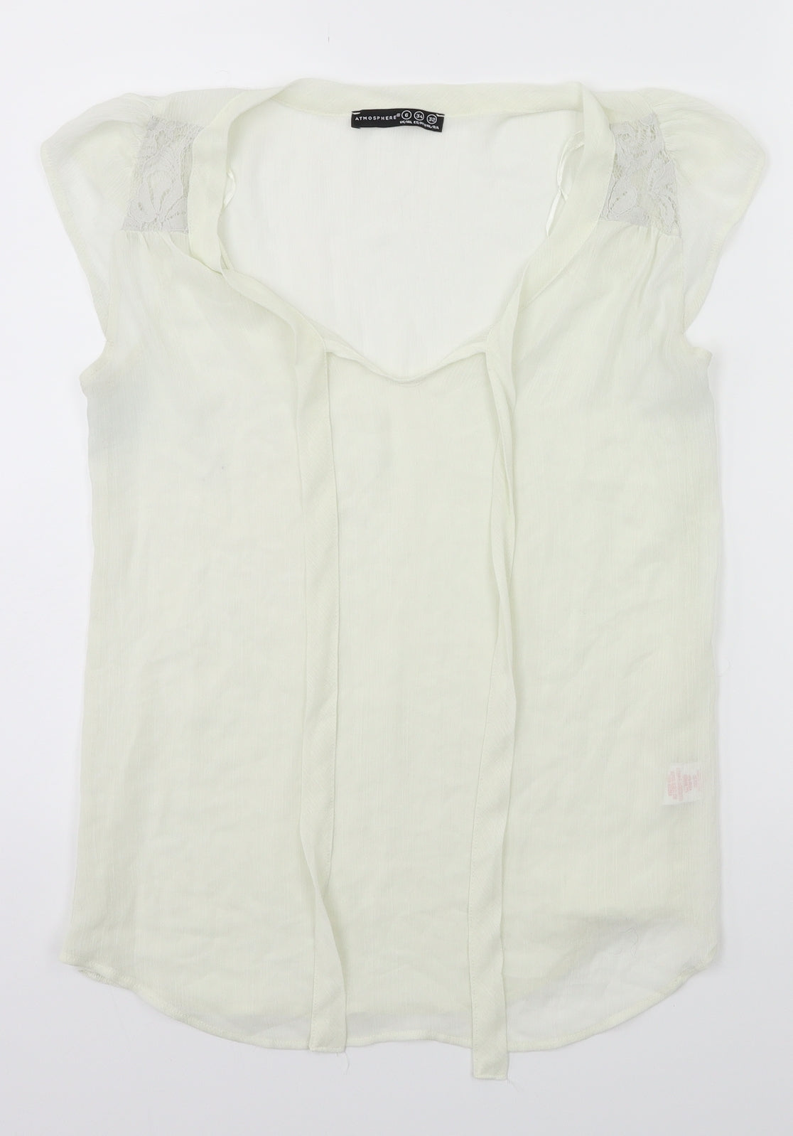Womens UK Size 6 Atmoshpere White Tunic Blouse