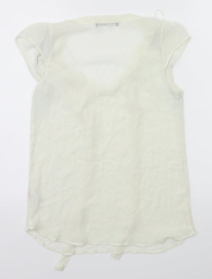 Womens UK Size 6 Atmoshpere White Tunic Blouse