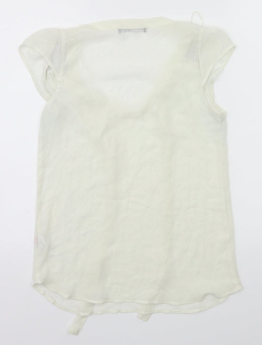 Womens UK Size 6 Atmoshpere White Tunic Blouse