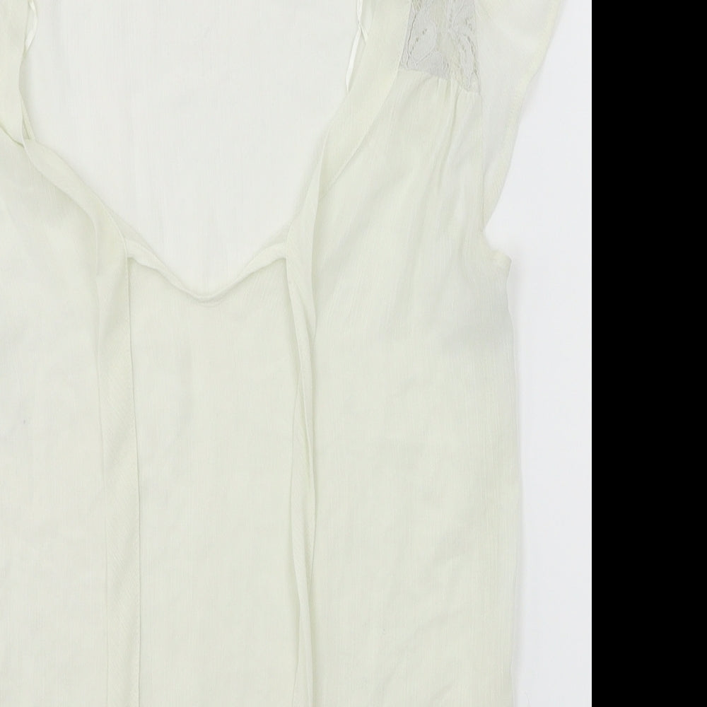 Womens UK Size 6 Atmoshpere White Tunic Blouse